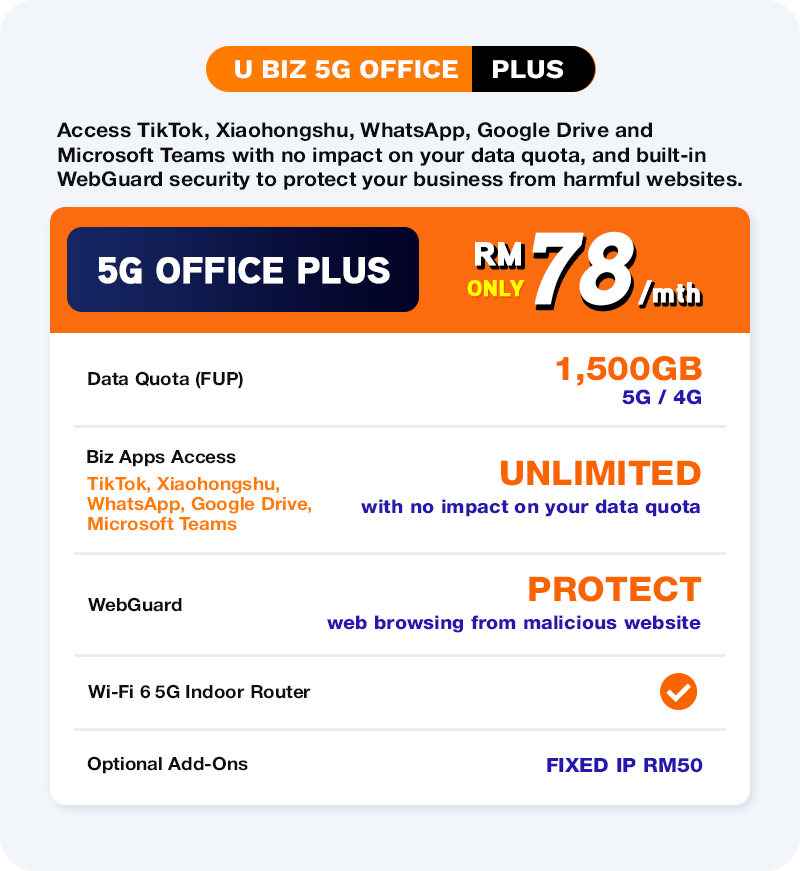ubiz 5Gofficeplus
